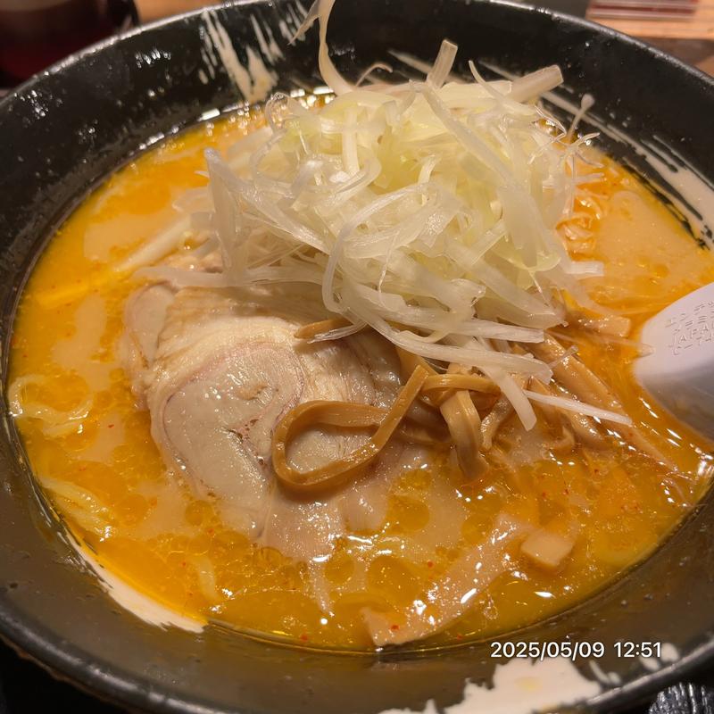 ねぎラーメン味噌(札幌ラーメン 雪あかり 新千歳空港店)