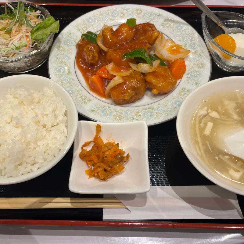 酢豚セット(五福飯店 （ゴフクハンテン）)