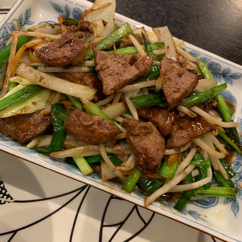 レバニラ炒め定食(もつ九)