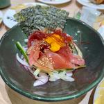 まぐろ彩ユッケ(すし銚子丸 亀戸店)