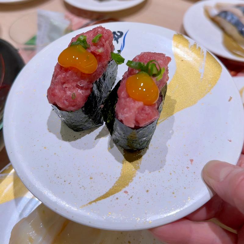 まぐろ中落ち軍艦(すし銚子丸 亀戸店)