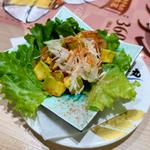 ユッケ風サーモンアボカド(すし銚子丸 亀戸店)