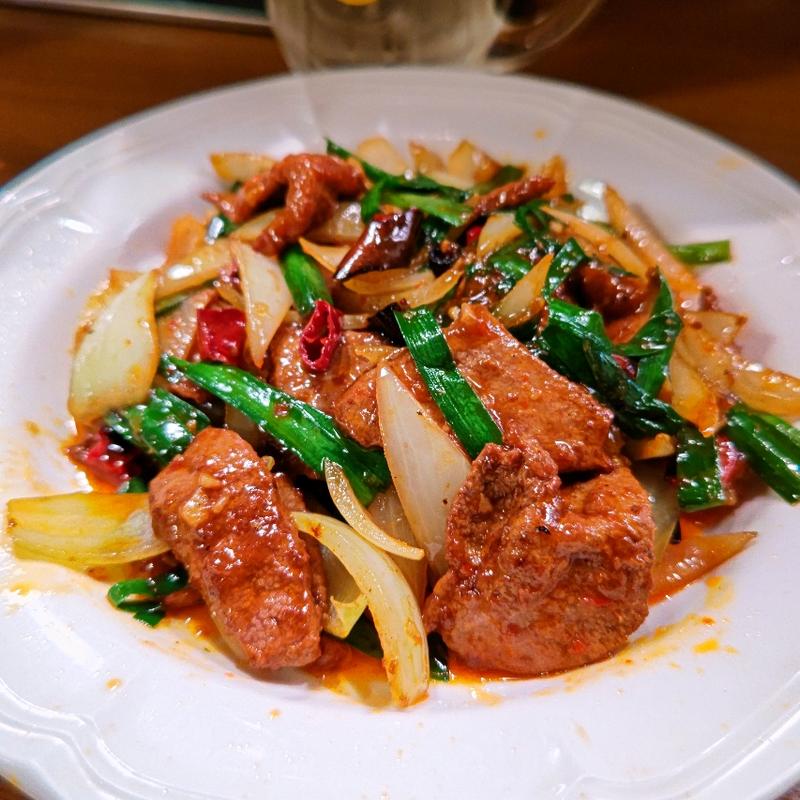 レバーのビリ辛味噌炒め(関内餃子軒)