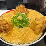 鷄天鶏卵カレーうどん