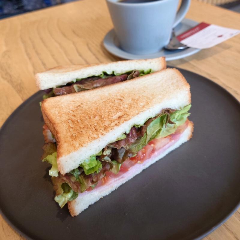 MORNING SET HLTサンド(カフェ レクセル 流山おおたかの森店)