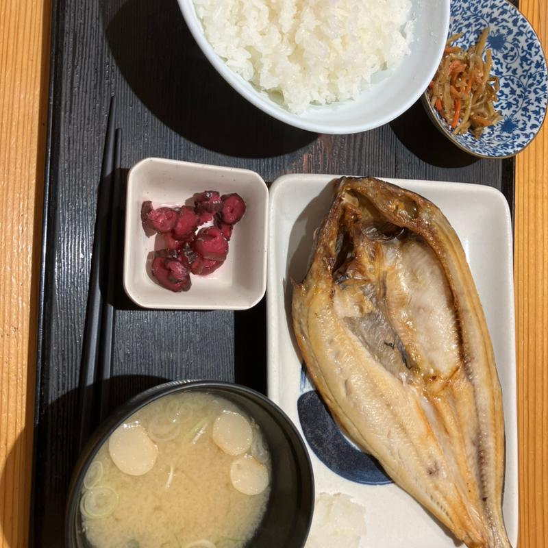 ほっけの干物定食(道の駅　宇津ノ谷峠　下り )