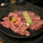 タン全種盛り合わせ(焼肉Nick錦店)