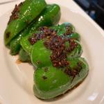 ピーマンの豆豉炒め(大衆中華酒場六根)