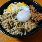 唐揚げ合盛りすた丼