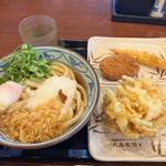 とろ玉うどん．かき揚げ．海老天