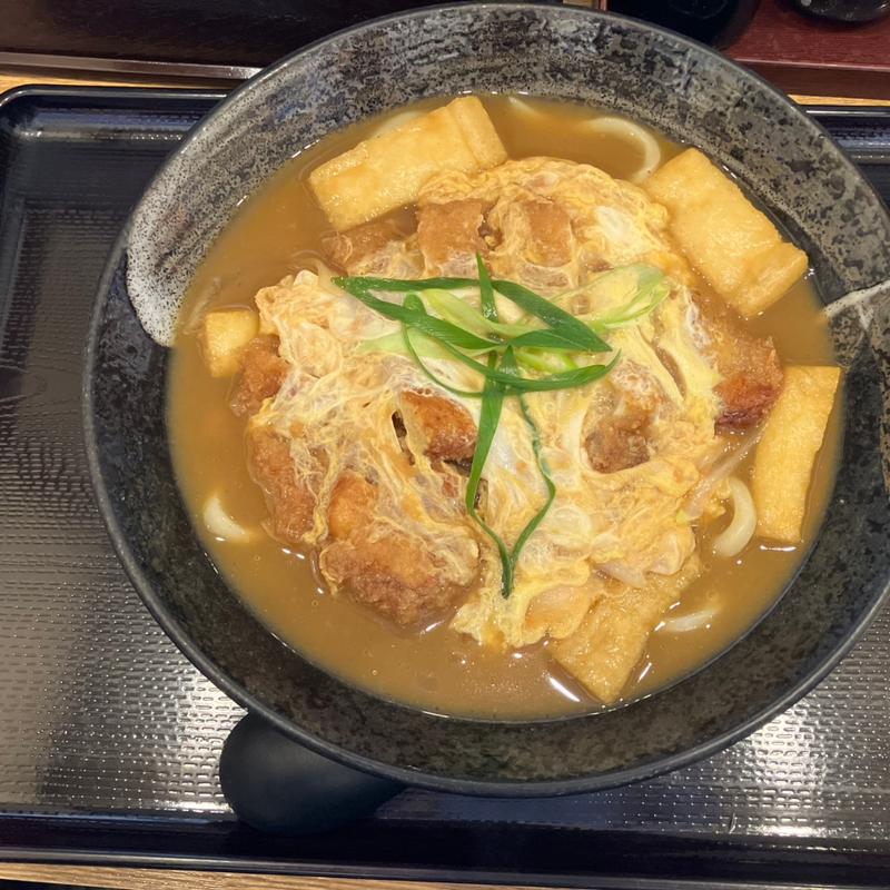 とじかつカレーうどん(うどんらんぷ 若蔵)