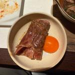 ざぶとんの焼きすきひとくちごはんを添えて(東京焼肉 平城苑 浅草総本店)