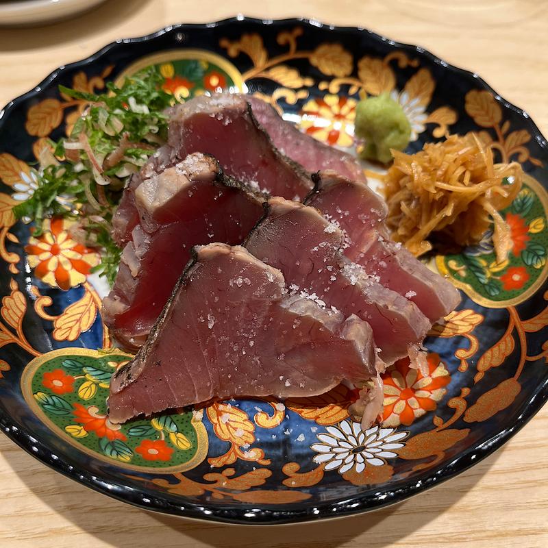 鰹の藁焼きたたき 生姜の醤油漬け(酒場らいと - LIGHT -)