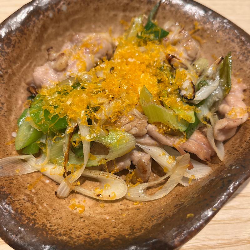 鶏せせり天然塩焼き カラスミがけ(酒場らいと - LIGHT -)