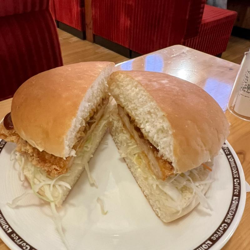 鶏タツタバーガー(コメダ珈琲店 三木平田店)