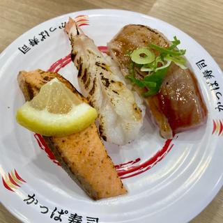 3種の直火炙り食べ比べ
