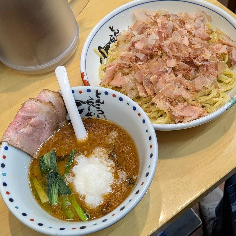 ふわふわ花鰹とトロロのふあトロ魚介つけ麺(七志 鹿島田店 )