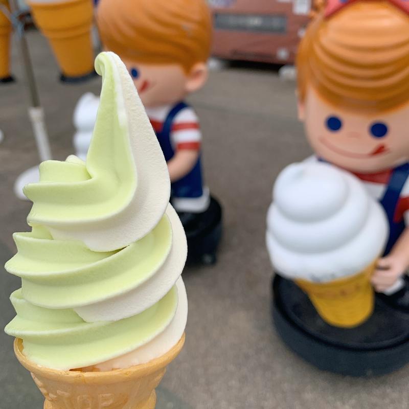 ソフトクリーム ミックス（梨+バニラ）(砂丘センター )