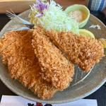 やまと豚ロース＆アジフライ定食(とんかつ とんQ 守谷ふれあい店 （とんきゅう）)