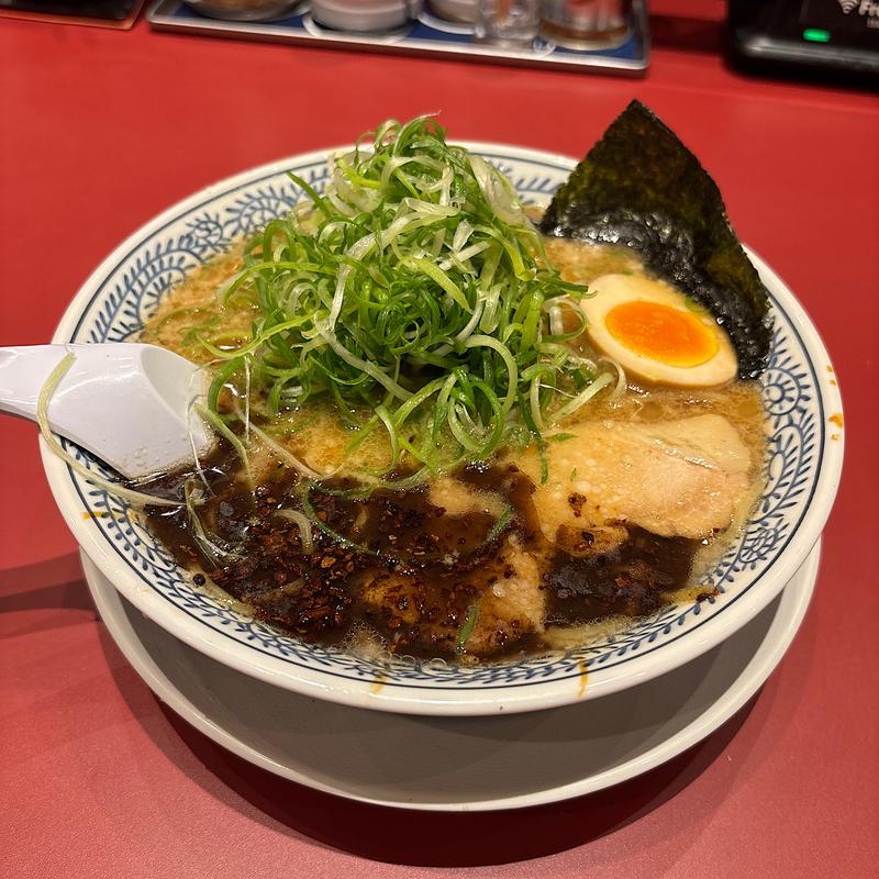 熟成醤油 ねぎ醤油とんこつ 黒(丸源ラーメン モラージュ菖蒲店)
