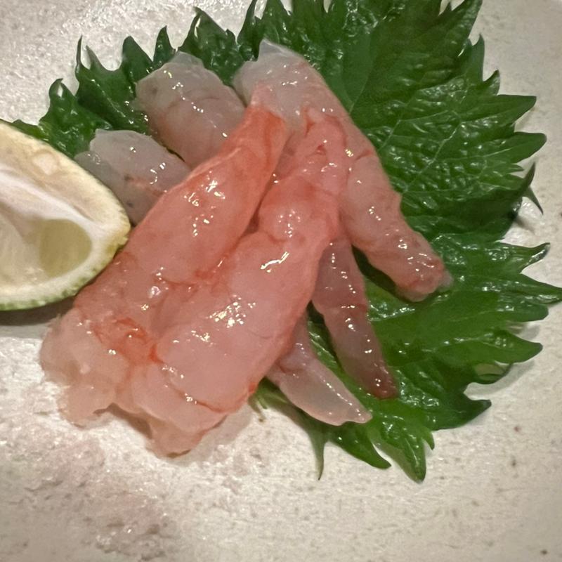 甘海老の昆布〆(酒肴菜友 じょっぱり)