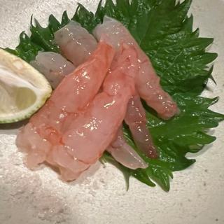 甘海老の昆布〆(酒肴菜友 じょっぱり)
