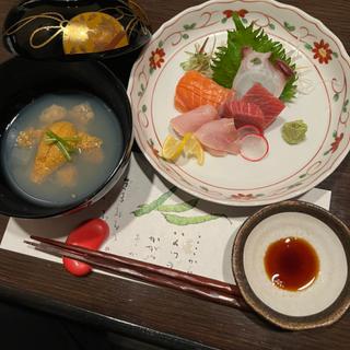 コース刺身盛り合わせ