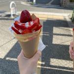 いちごスペシャルチョコ生クリームクレープ(ハチワレスイーツ)