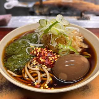 めかぶ 煮卵 かき揚げ