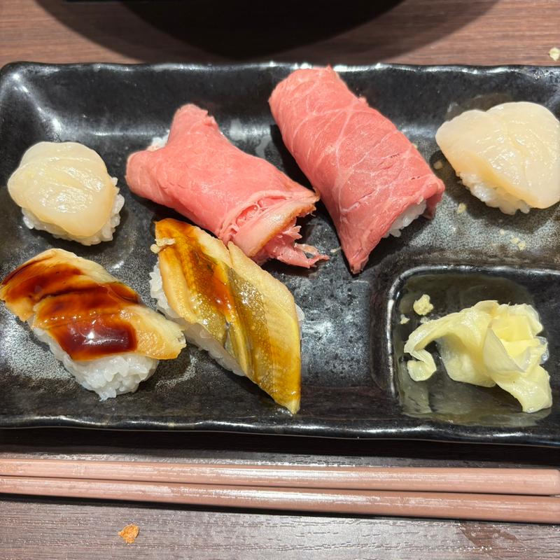 ローストビーフ、帆立、穴子(ブッフェレストラン 八献 イオンモール幕張新都心)