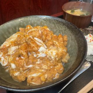 国産どりむね肉のトロトロ玉子いため