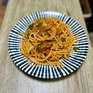 鶏皮ナポリタン(ベルクス 東墨田店)