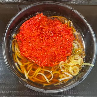 紅生姜天そば