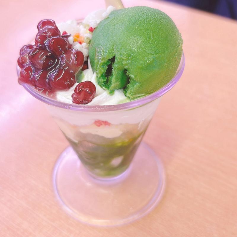 いろどりお抹茶パフェ(スシロー 亀岡店 （【旧店名】あきんど）)