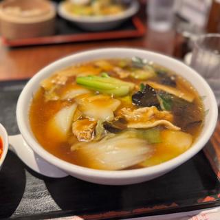 五目汁そば(醤油)