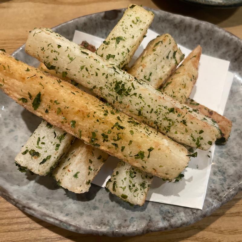 長芋の磯辺揚げ(居酒屋 いちき 若葉本店)