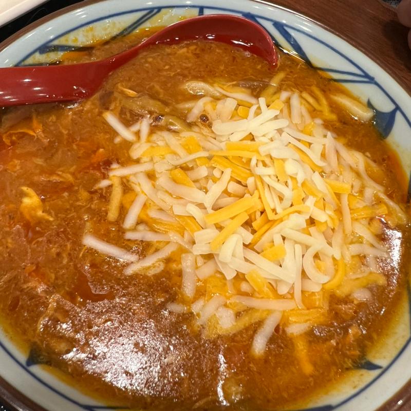 チーズトマたまカレーうどん(丸亀製麺三木)