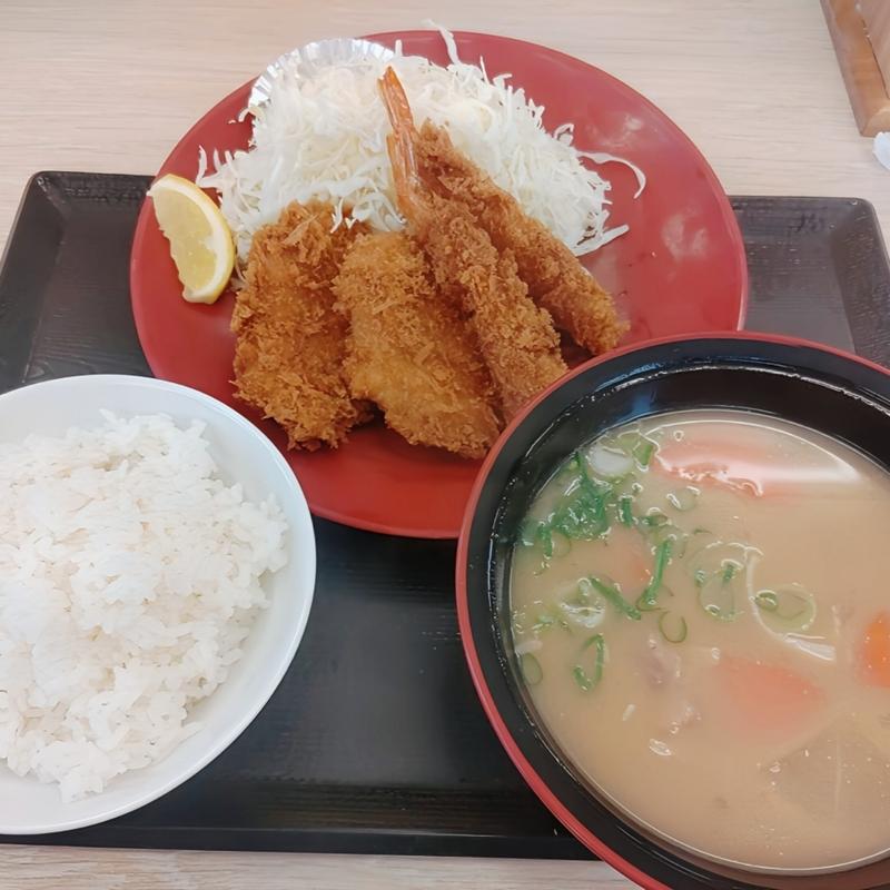 海老ヒレカツ定食(かつや 蒲田西口店)