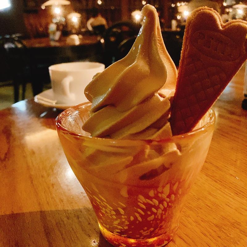 北一特製ミルクティソフトクリーム(北一ホール)