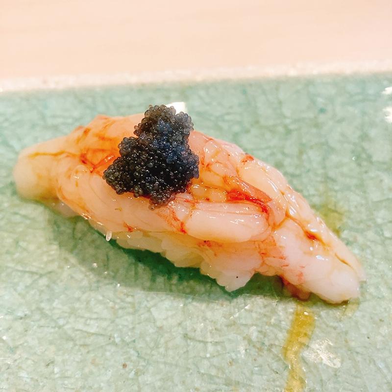 甘海老（おまかせランチコース）(鮨 たくつ)