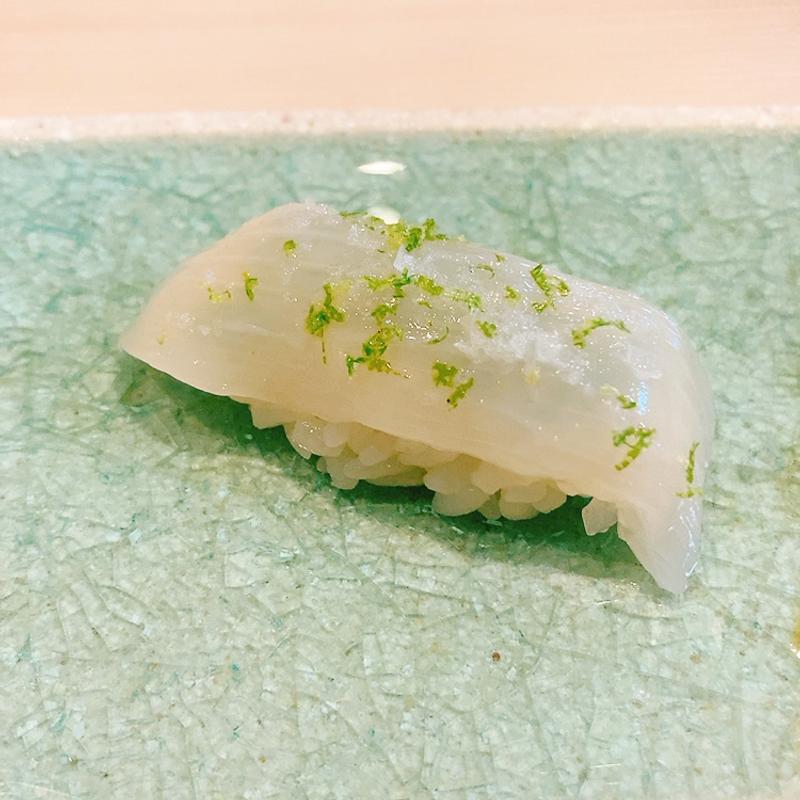 真イカ（おまかせランチコース）(鮨 たくつ)
