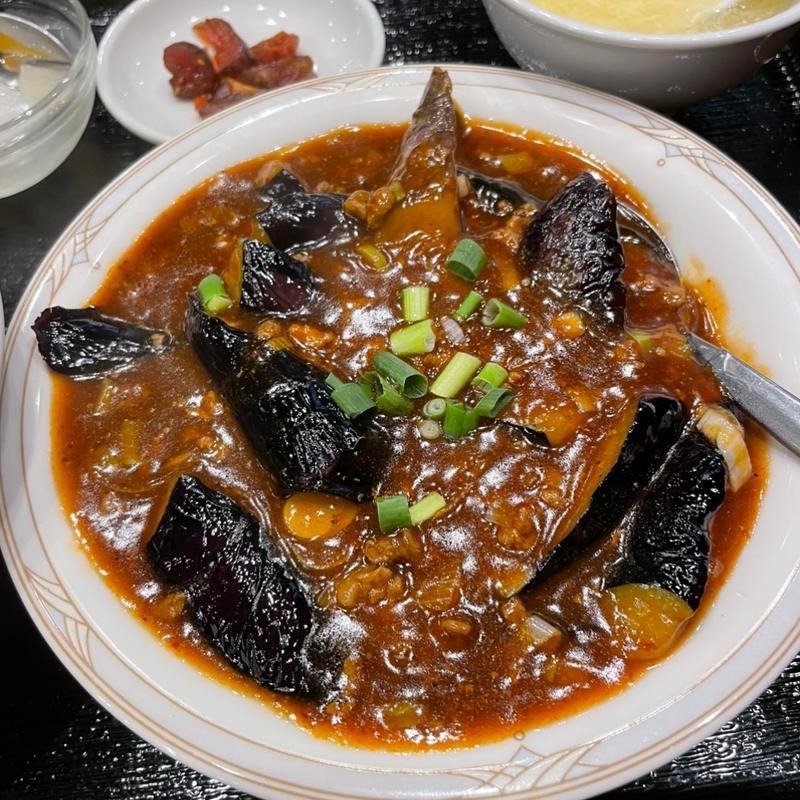 麻婆茄子定食(絶品中華 100種類食べ飲み放題 華景園 かけいえん 川崎店 仲見世通り店前)