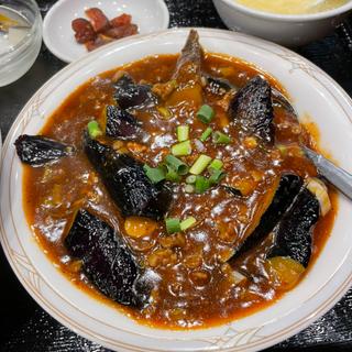 麻婆茄子定食(絶品中華 100種類食べ飲み放題 華景園 かけいえん 川崎店 仲見世通り店前)