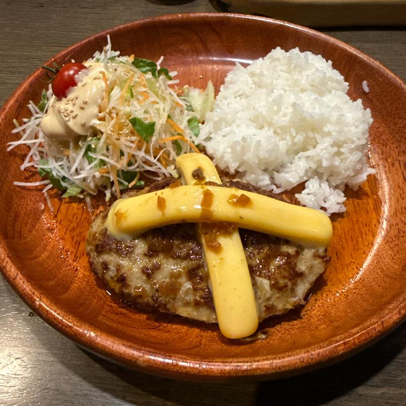 チーズバーグディッシュ(びっくりドンキー 天王寺店)