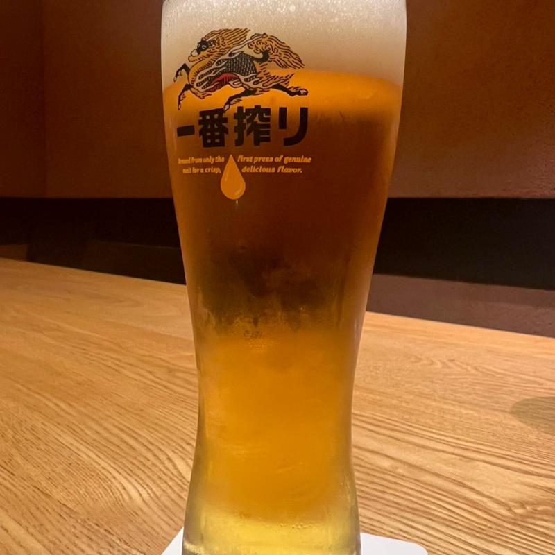 生ビール(めんたい料理 博多 椒房庵)