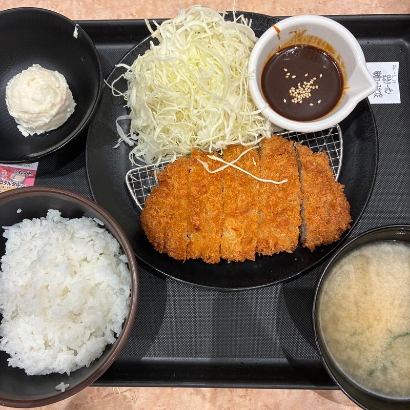 味噌ロースかつ定食(松のや 下永谷店)