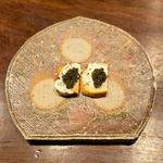 キャビアとマスカルポーネのブルスケッタ