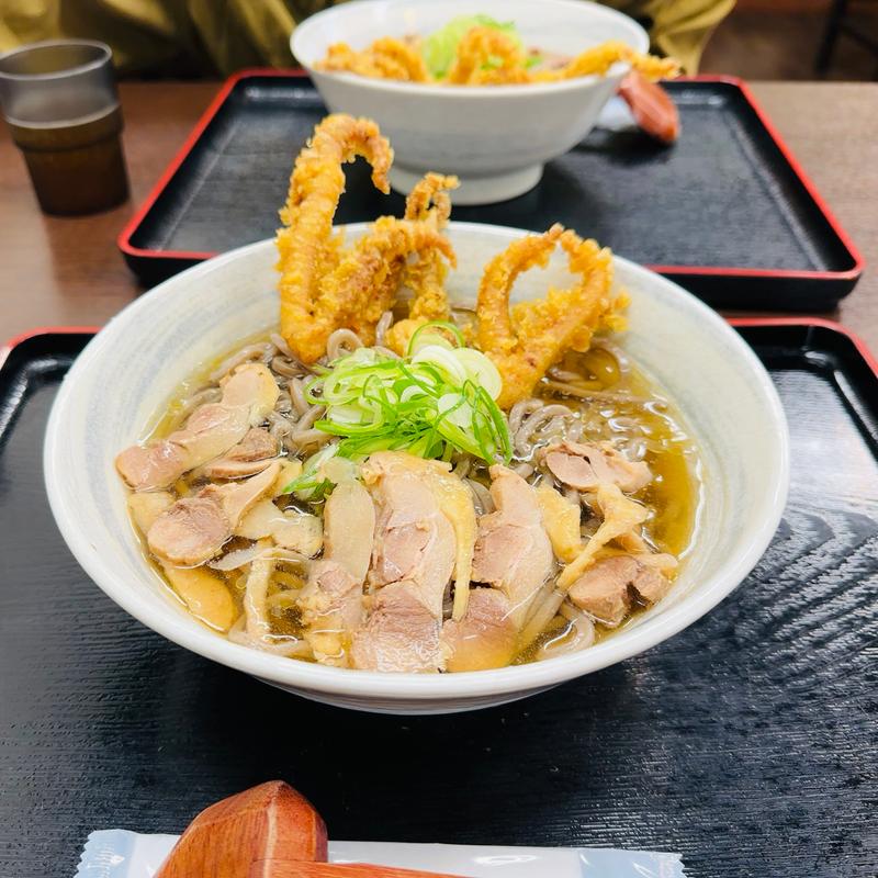 ゲソ天肉そば(山形肉そば 雨カ天晴（ウカテンセイ）)