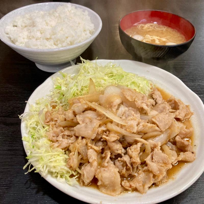 生姜焼き定食(森の茶屋)