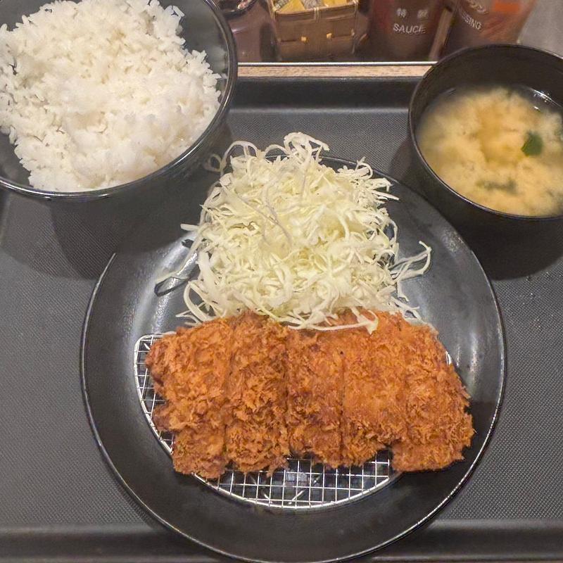 チキンかつ定食(松のや 中野坂上店)